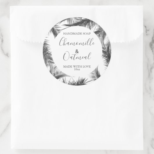 Étiquettes d'emballage de savon tropicale modifiab (Sac)