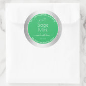 Étiquettes d'emballage d'effet métallique d'argent (Sac)