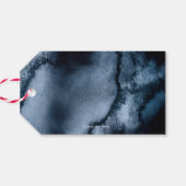 Étiquettes d'encre marine et de Merci Mariage d'or (Dos Horizontal)