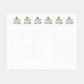 ÉTIQUETTES DENTISTE BESOIN COURONNE (Feuille)