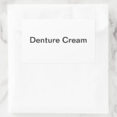 Étiquettes Denture Cream/ (Sac)