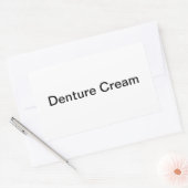 Étiquettes Denture Cream/ (Enveloppe)