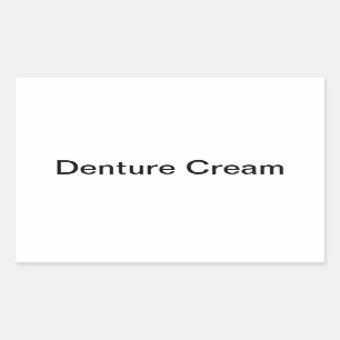 Étiquettes Denture Cream/