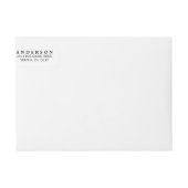 Étiquettes d'enveloppe d'adresse de retour de (Devant)