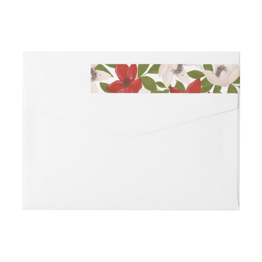 Étiquettes d'enveloppe de vacances de collection (Dos)