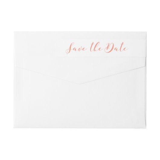Étiquettes d'enveloppement de script | MARIAGE (Dos)