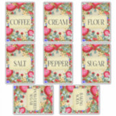 Étiquettes d'épices Folkart moderne | Cuisine (Devant)
