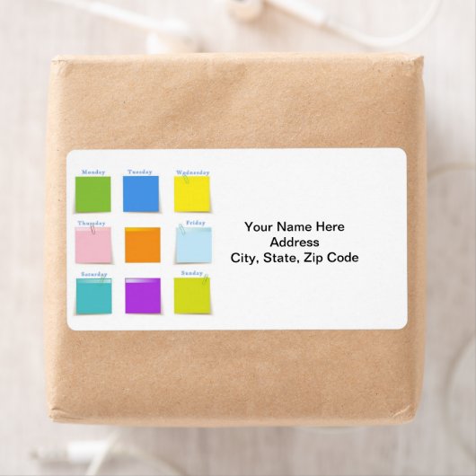 Étiquettes des jours de la semaine (En situation)