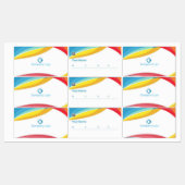 Étiquettes design de luxe (Feuille)