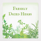 Étiquettes Design Herbes vertes (Design 2)