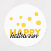 Étiquettes Design moderne et ludique de Happy Halloween (Design 1)