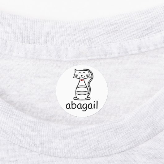 Étiquettes Dessin de chat (Apposé)