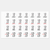 Étiquettes Dessin de chat (Feuille)