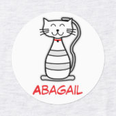 Étiquettes Dessin de chat (Design 2)