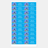 Étiquettes Dessin de plongée et de créatures marines personna (Feuille)