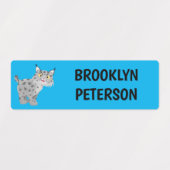 Étiquettes Dessin personnalisé de lynx lynx de lynx (Design 2)