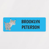 Étiquettes Dessin personnalisé de lynx lynx de lynx (Design 1)