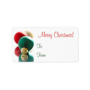 Étiquettes d'étiquette de cadeau de Noël