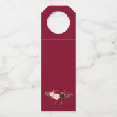 Étiquettes d'étiquette de vin de Merci de faveur (Dos)