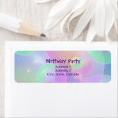 Étiquettes d'Expéditeur - Bubbles Design (En situation)