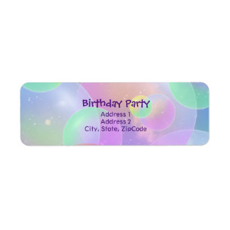 Étiquettes d'Expéditeur - Bubbles Design