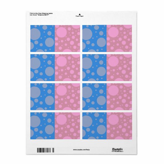 Étiquettes d'expédition (Feuille entière)