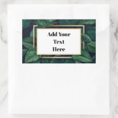 Étiquettes d'expédition à feuilles vertes (Sac)