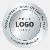 Étiquettes d'expédition de commande de logo d'entr (Devant)