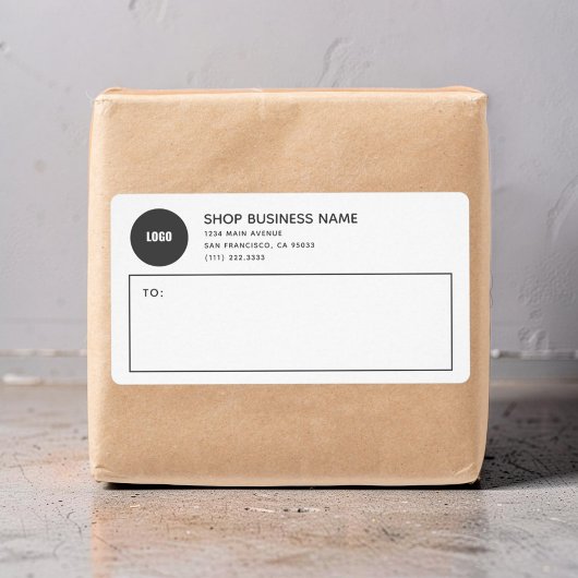 Étiquettes d'expédition de courrier rondes simples