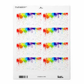 Étiquettes D'EXPÉDITION DE PEINTURES (Feuille entière)