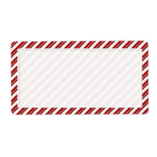 Étiquettes d'expédition de rayure de sucre de