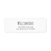 Étiquettes d'expédition de retour personnalisés (Devant)