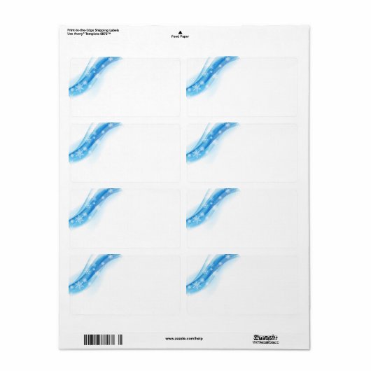 Étiquettes d'expédition de vacances (Feuille entière)