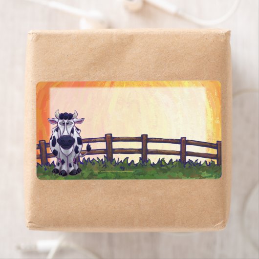 Étiquettes d'expédition de vache (En situation)