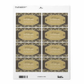 Étiquettes d'expédition du concepteur d'intérieur (Feuille entière)