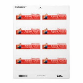 ÉTIQUETTES d'expédition du logo OBG (Feuille entière)