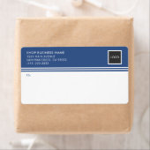 Étiquettes d'expédition et de courrier avec logo d (En situation)
