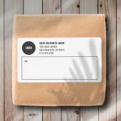 Étiquettes d'expédition et de mailing avec logo d'