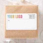 Étiquettes d'expédition et de mailing avec logo d' (En situation)