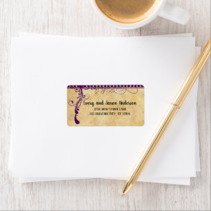 Étiquettes d'expédition grandes Plum Renaissance m