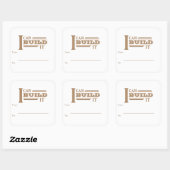 Étiquettes d'expédition I Can Build It (Feuille)
