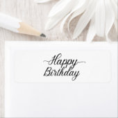 Étiquettes d'expédition Joyeux Anniversaire (En situation)