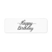 Étiquettes d'expédition Joyeux Anniversaire (Devant)