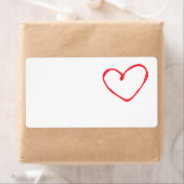 Étiquettes d'expédition Love Heart (En situation)