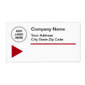 Étiquettes d'expédition Modèle du logo de l'entrep (Devant)