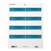 Étiquettes d'expédition par courrier du logo comme (Feuille entière)