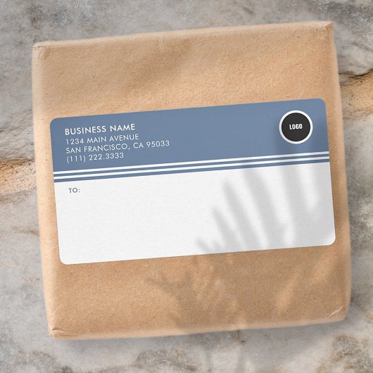 Étiquettes d'expédition par courrier du logo comme