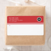Étiquettes d'expédition par courrier du logo comme (En situation)