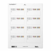 Étiquettes d'expédition par courrier personnalisé  (Feuille entière)