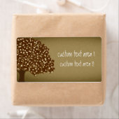 Étiquettes d'expédition personnalisées rustiques d (En situation)